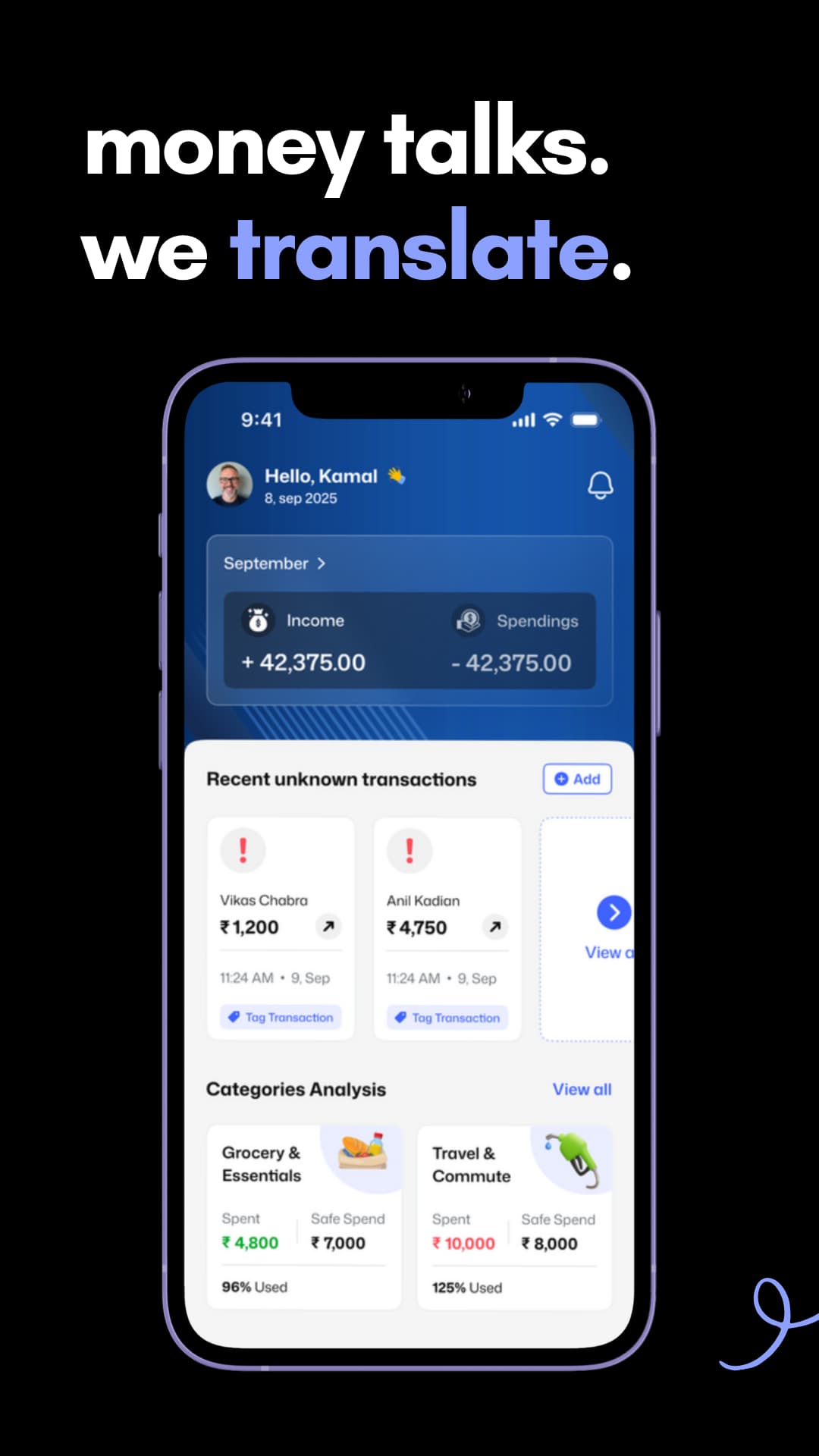 Habit Money app screen 1